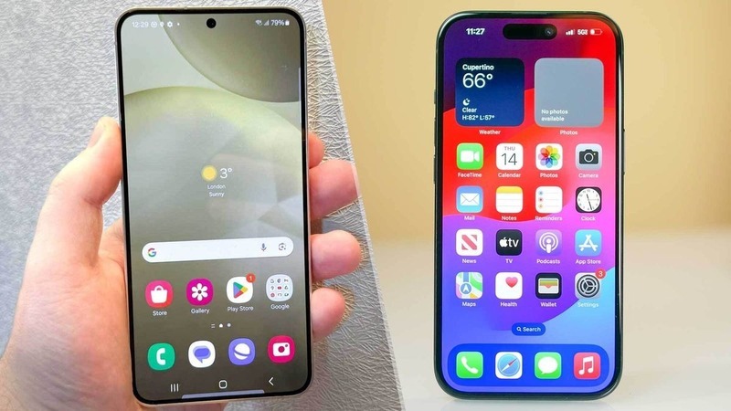 So sánh Samsung s25 vs iPhone 15 về thiết kế