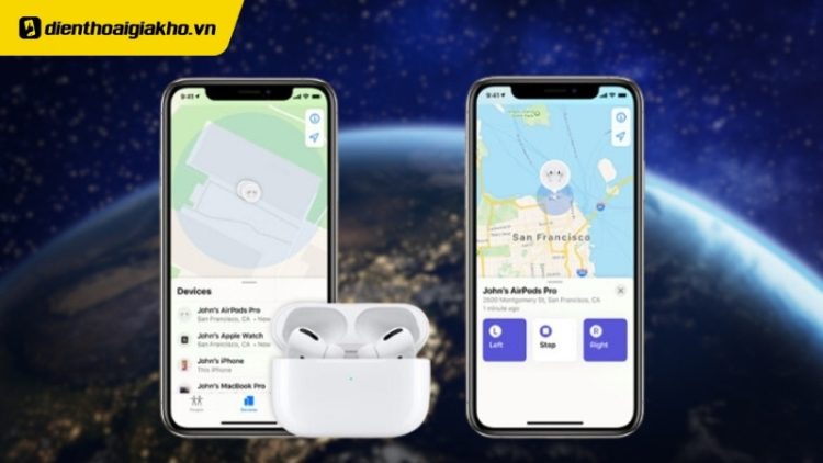 airpod định vị được bao xa