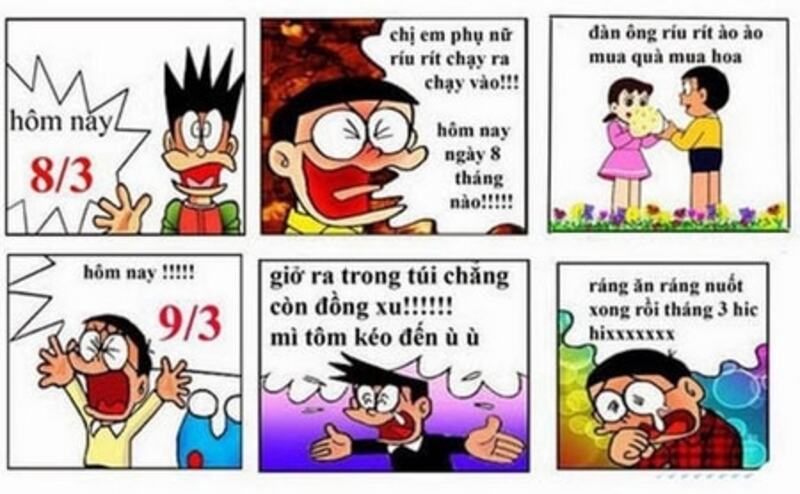 Ảnh chế Doraemon ngày 8/3