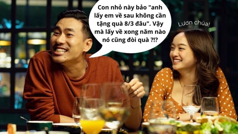 Ảnh chế nhân ngày 8/3 cho các cặp đôi