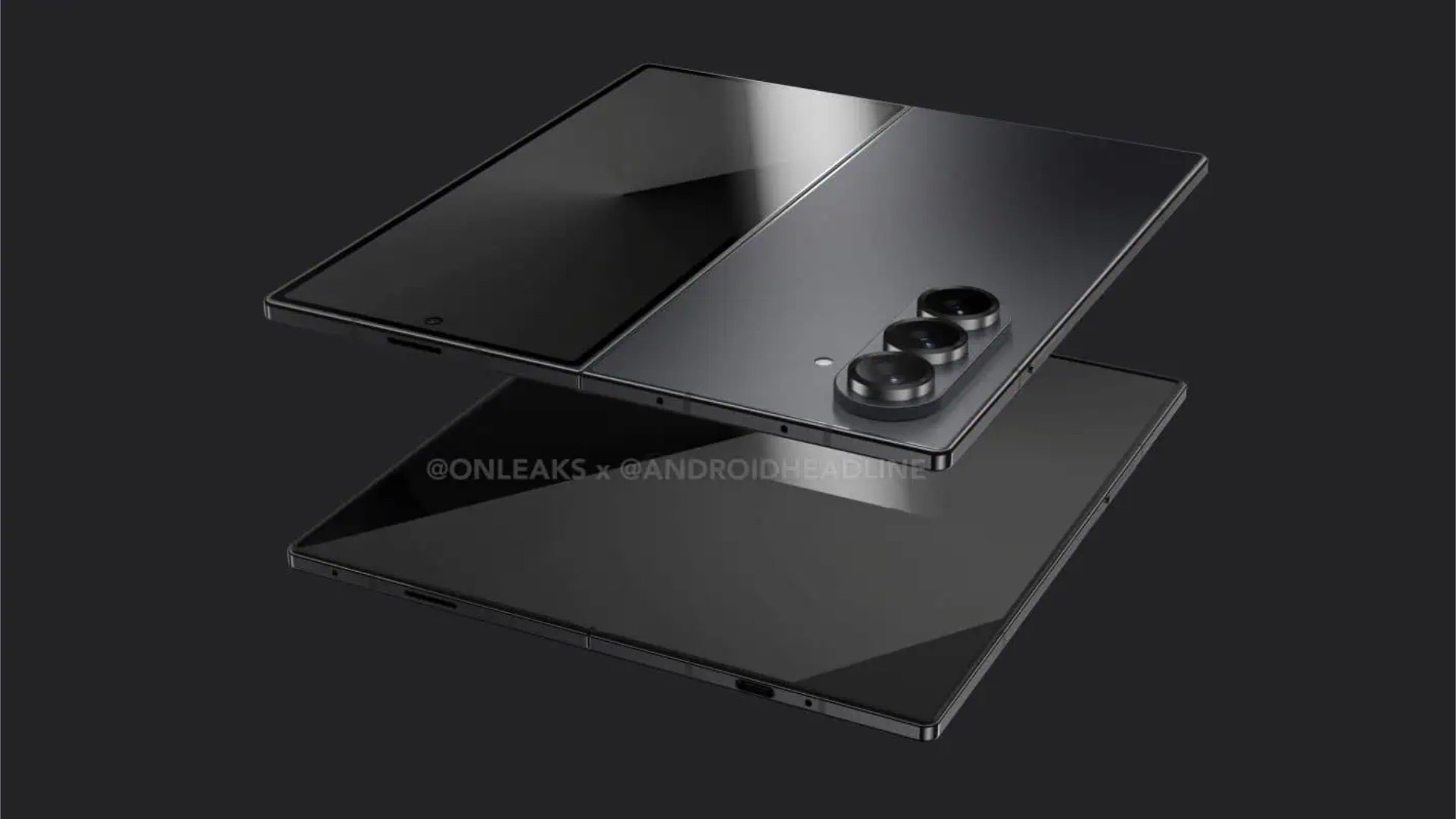 ảnh render Samsung Galaxy Z Fold7