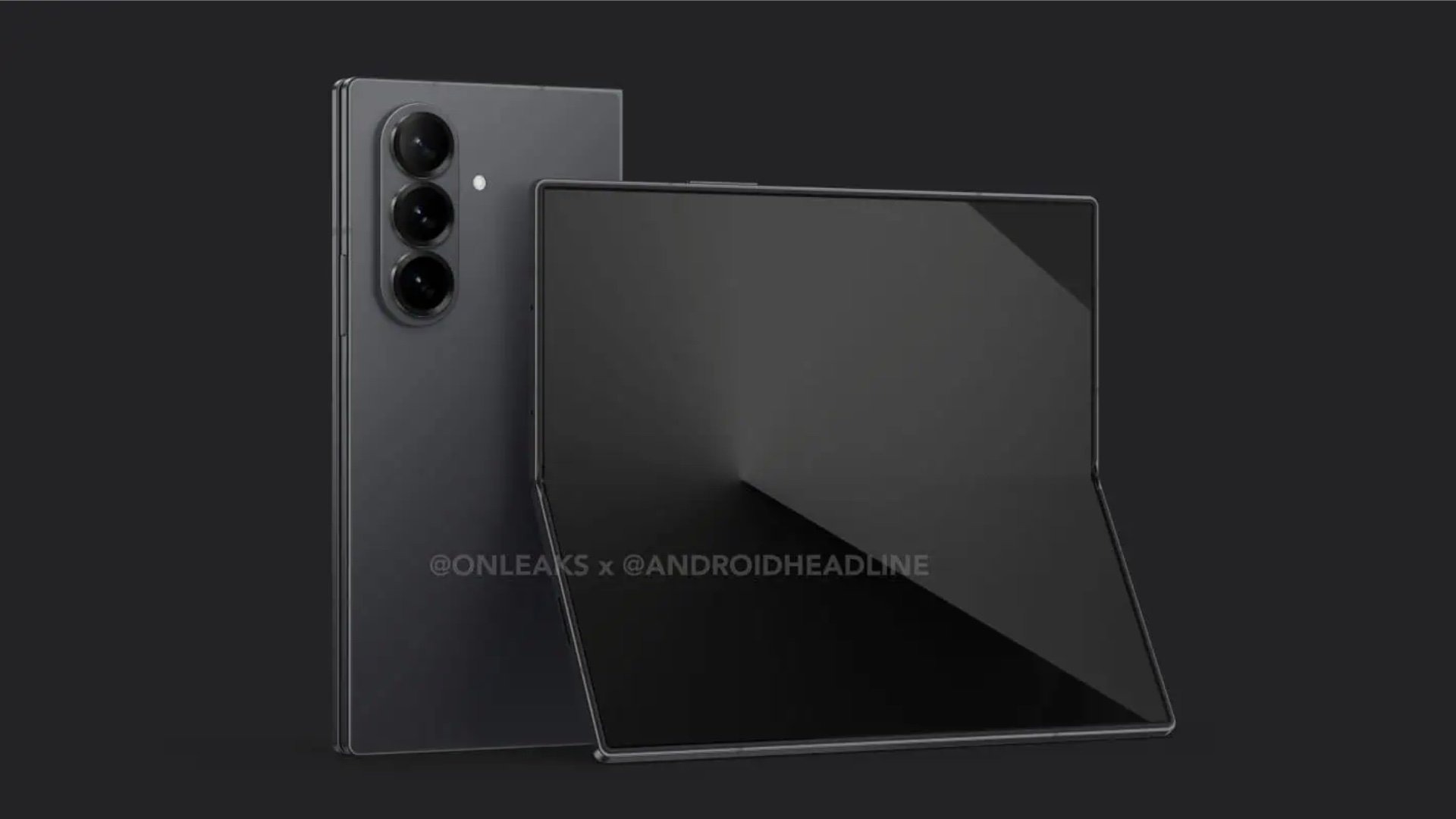 ảnh render Samsung Galaxy Z Fold7