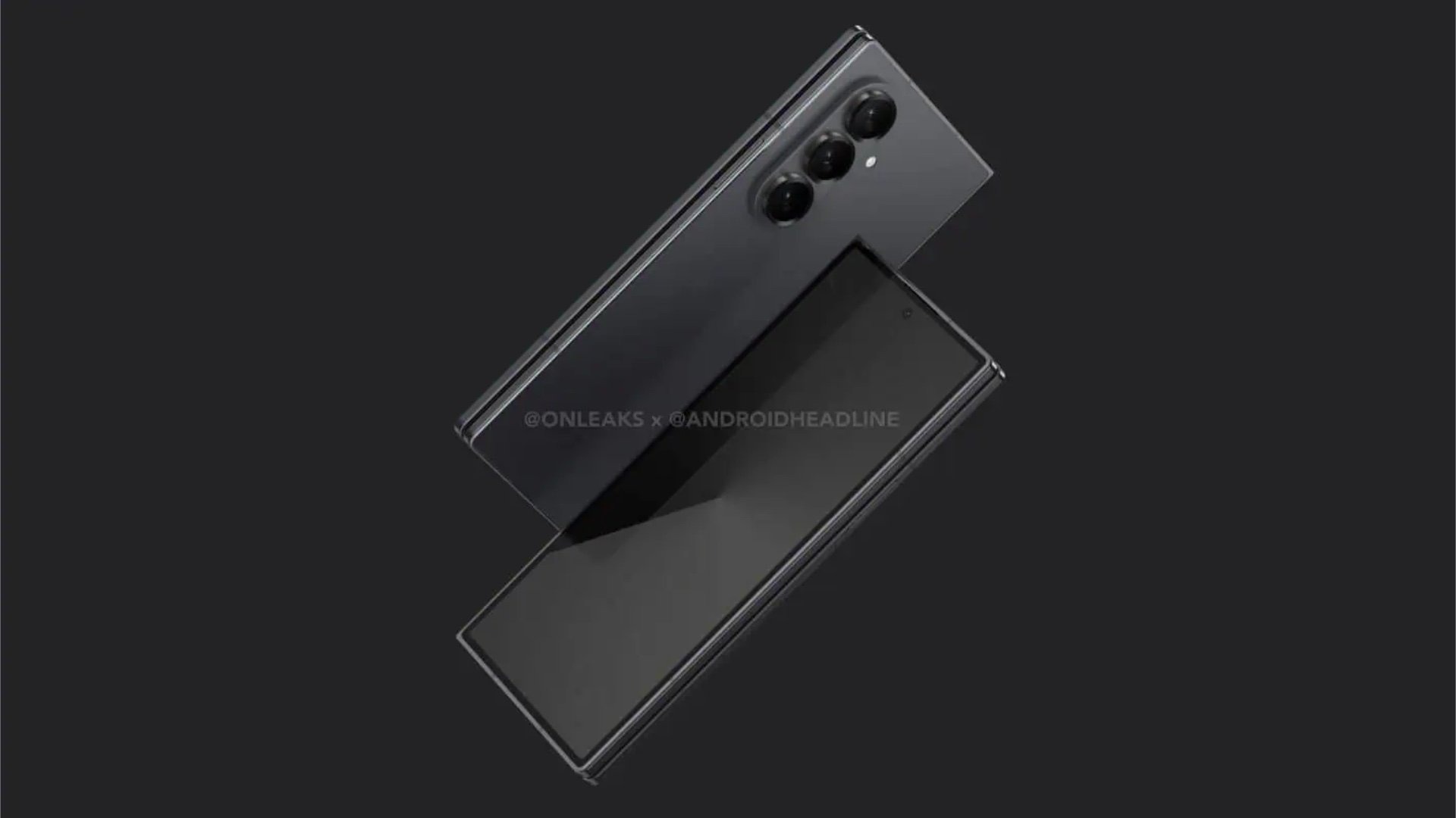 ảnh render Samsung Galaxy Z Fold7