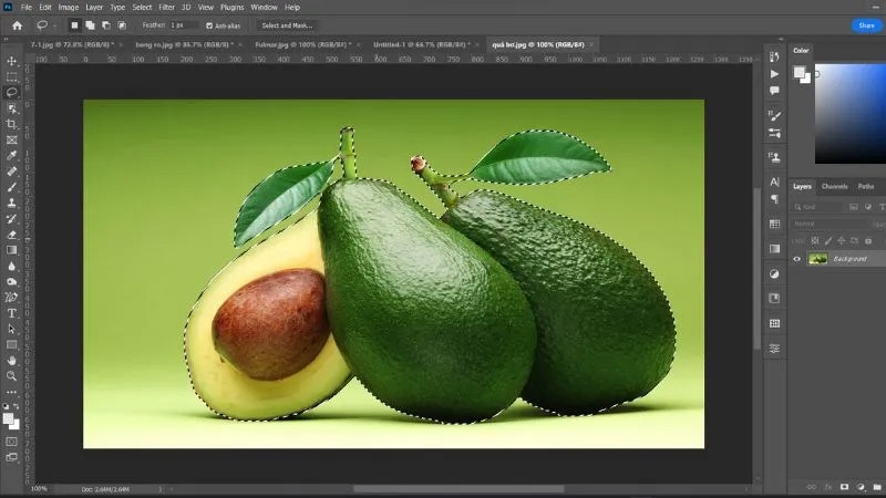 cách cắt ảnh trong photoshop