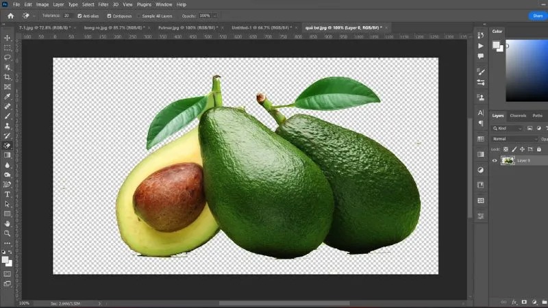 cách cắt ảnh trong photoshop