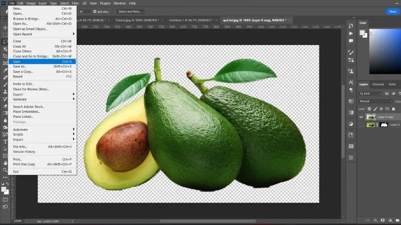 cách cắt ảnh trong photoshop