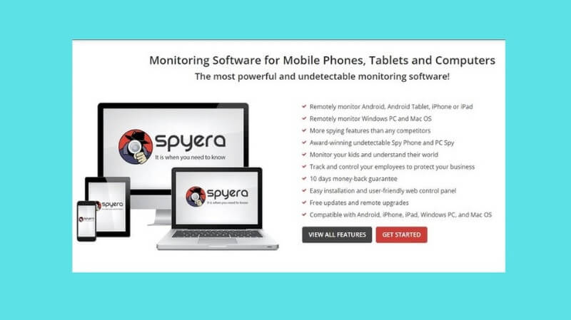 Bạn có thể sử dụng ứng dụng Spyera để xác định vị trí điện thoại
