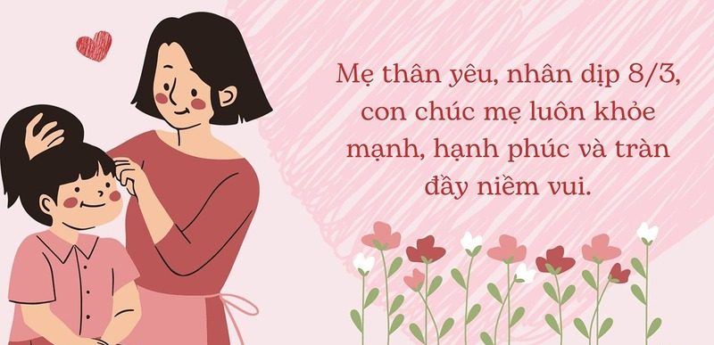 Hình ảnh 8/3 dành tặng cho mẹ yêu