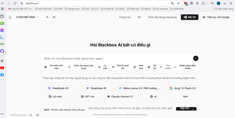 cách sử dụng Blackbox AI