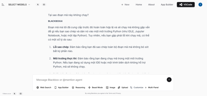 cách sử dụng Blackbox AI