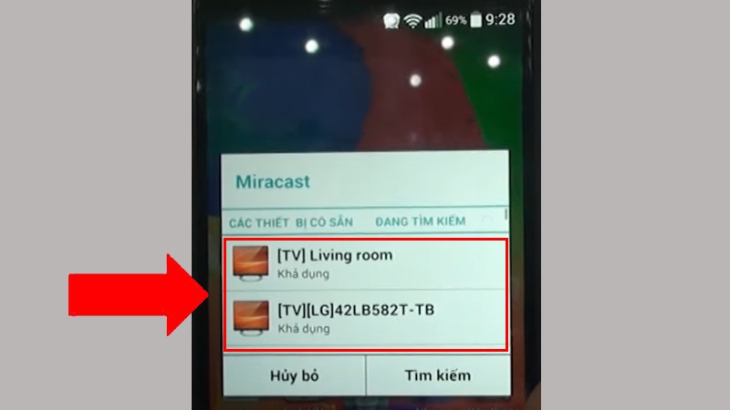kết nối điện thoại với tivi qua wifi
