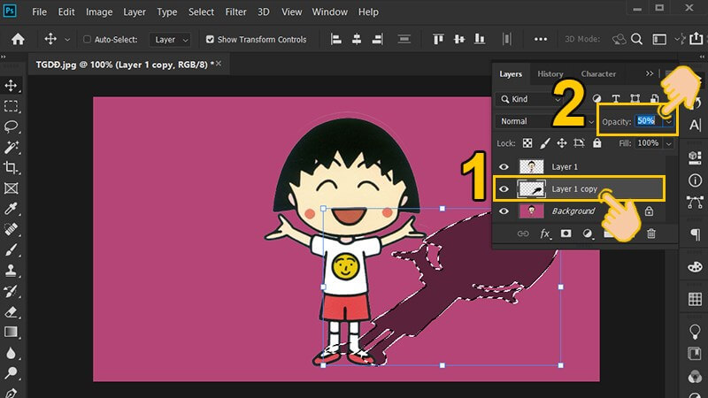 Cách đổ bóng đơn giản trong Photoshop 10