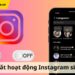 cách tắt hoạt động Instagram