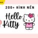 hình nền hello kitty màu hồng