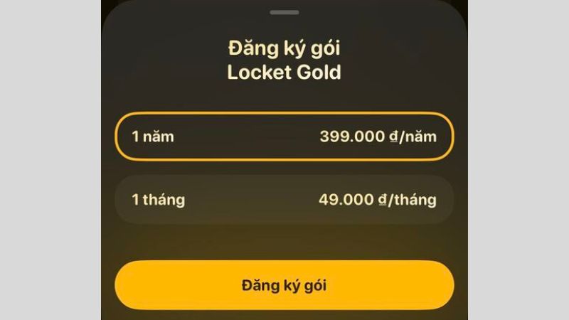 Cách nâng cấp lên Locket Gold