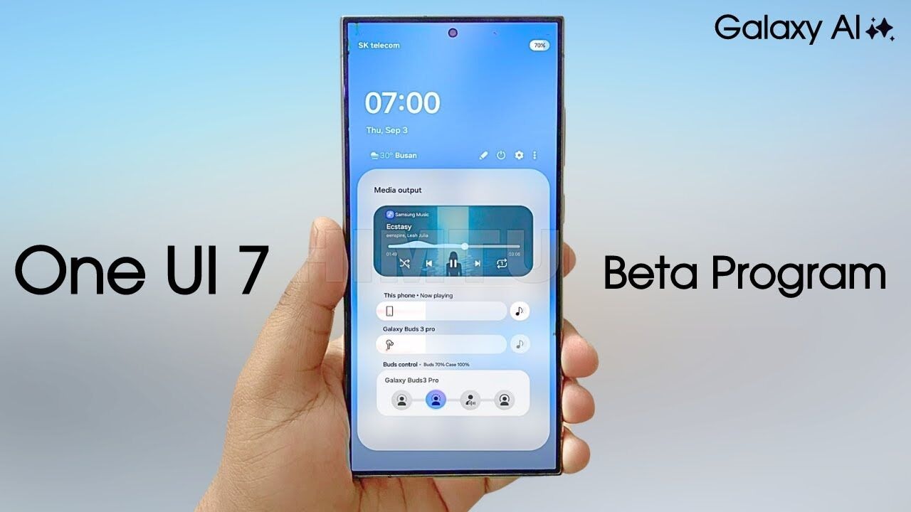 nhật ký thay đổi trên one ui 7 beta