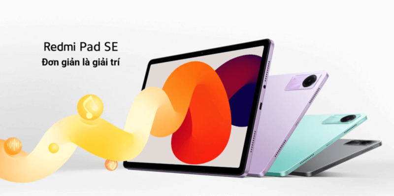 Xiaomi Redmi Pad SE sở hữu nhiều màu sắc ấn tượng