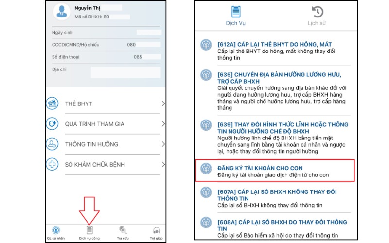 Cách đăng ký VssID cho cá nhân dưới 18 tuổi
