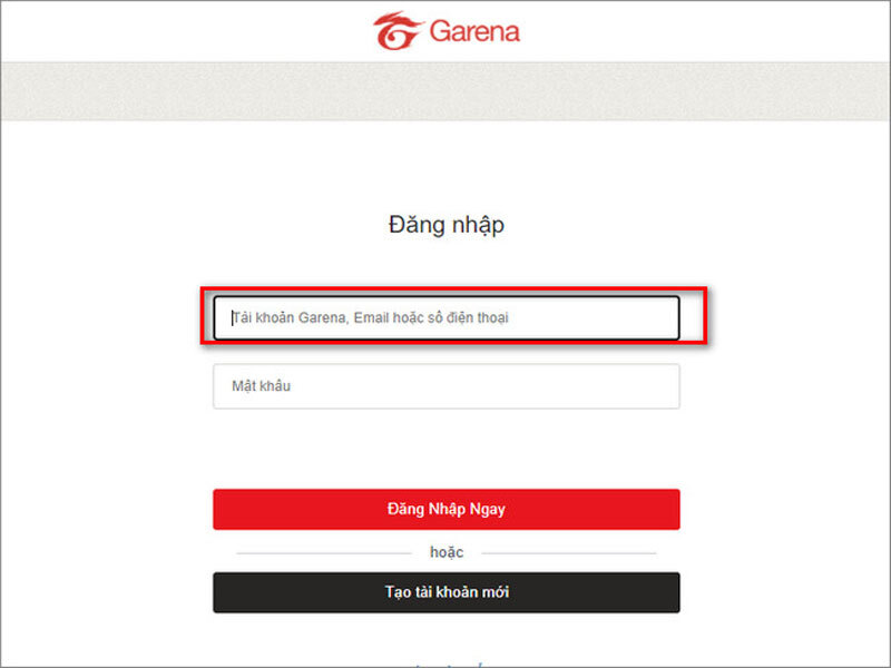 cách đổi mật khẩu Garena