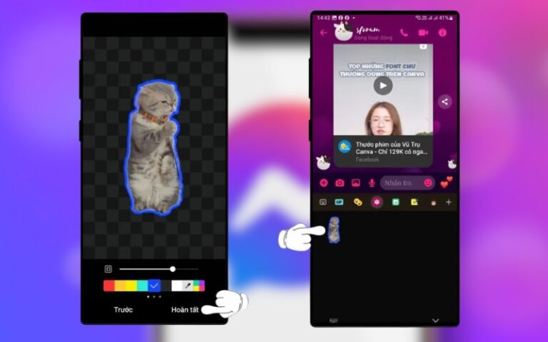 Cách tạo sticker trên Messenger từ ảnh trên điện thoại siêu dễ