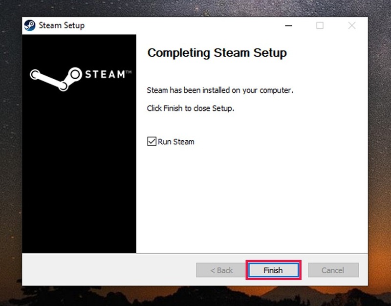 Chờ vài phút để Steam tự động cài đặt các tệp cần thiết