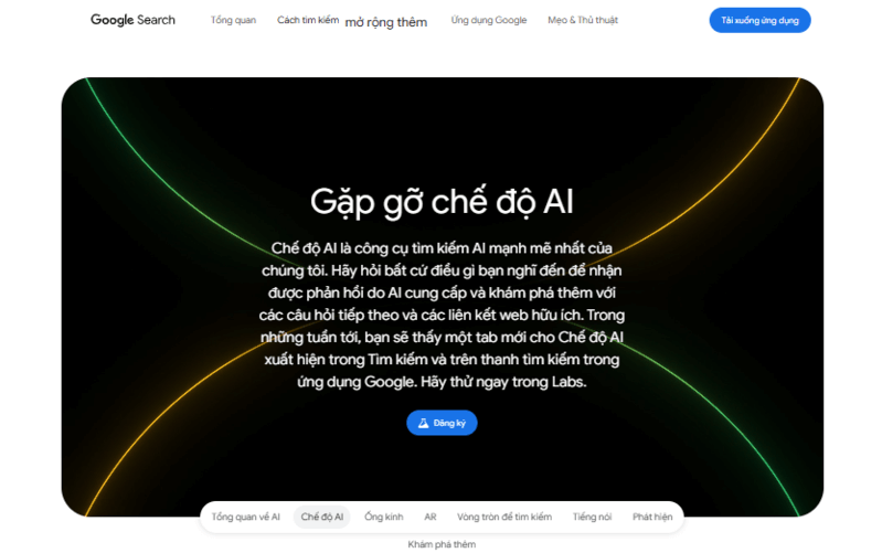 Google ra mắt chế độ AI