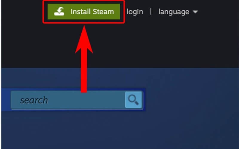 Truy cập vào website chính thức của Steam