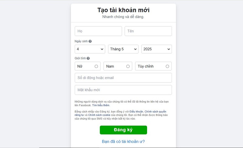 Tạo tài khoản clone trên máy tính 2