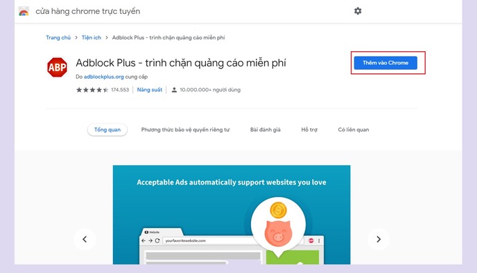 Adblock Plus bước 1