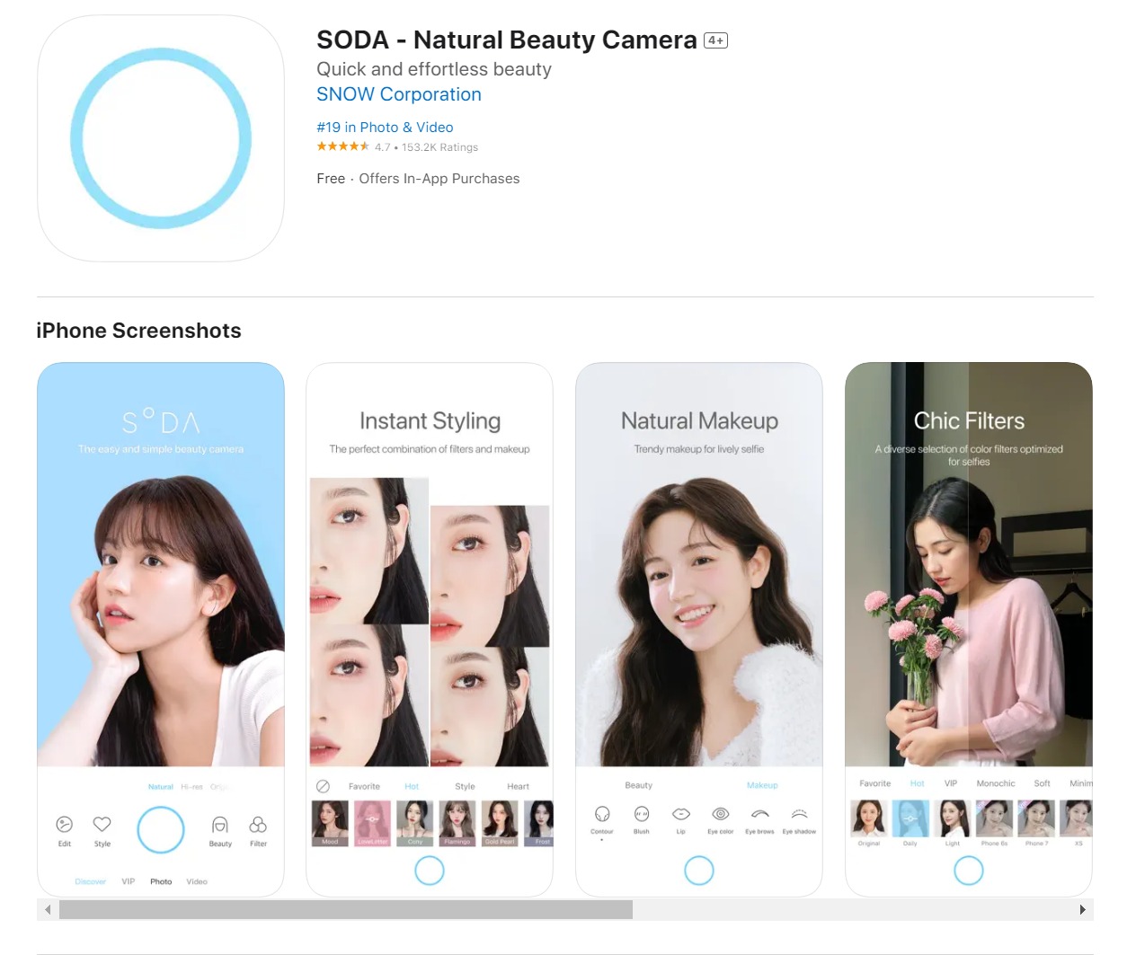 SODA - Natural Beauty Camera