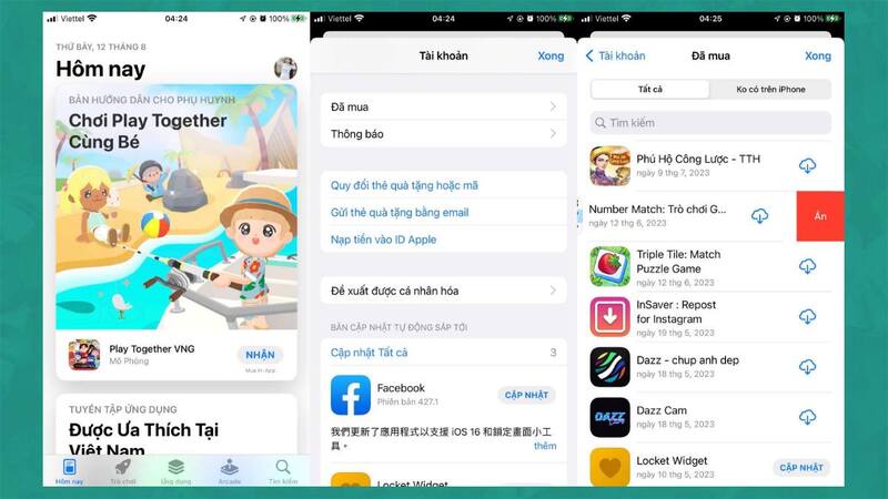 Ẩn ứng dụng bằng App Store