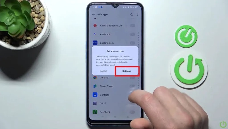 ẩn ứng dụng trên Oppo bước 4