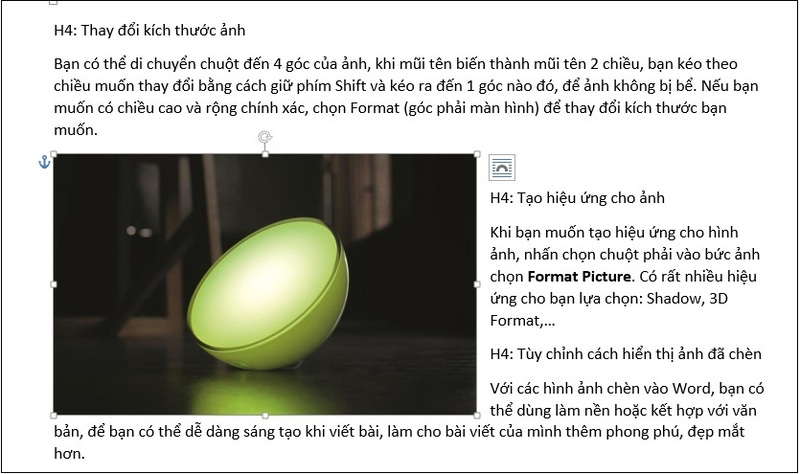 cách chèn ảnh vào Word