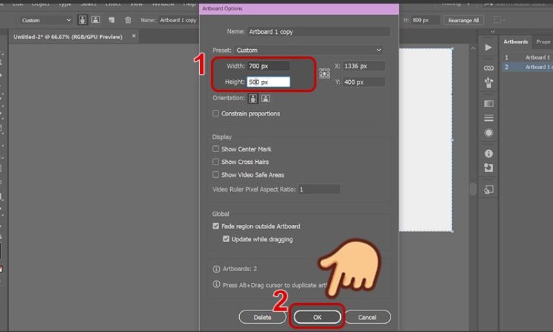 cách tạo Artboard trong Photoshop