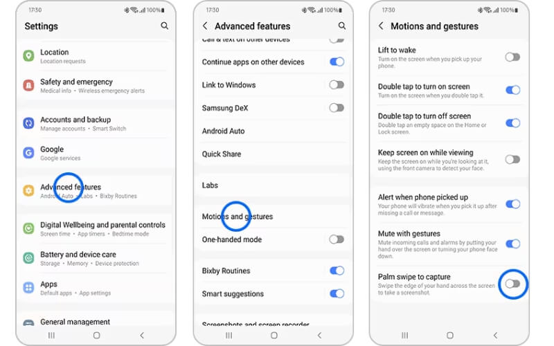 cách chụp màn hình máy tính bảng samsung vuốt màn hình