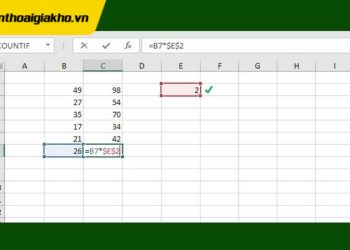 Cách cố định F4 trong Excel