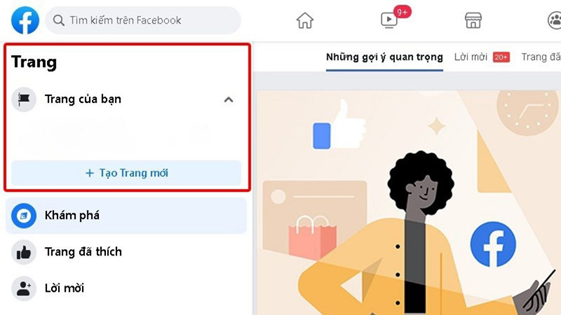 cách đổi tên Fanpage Facebook bước 1
