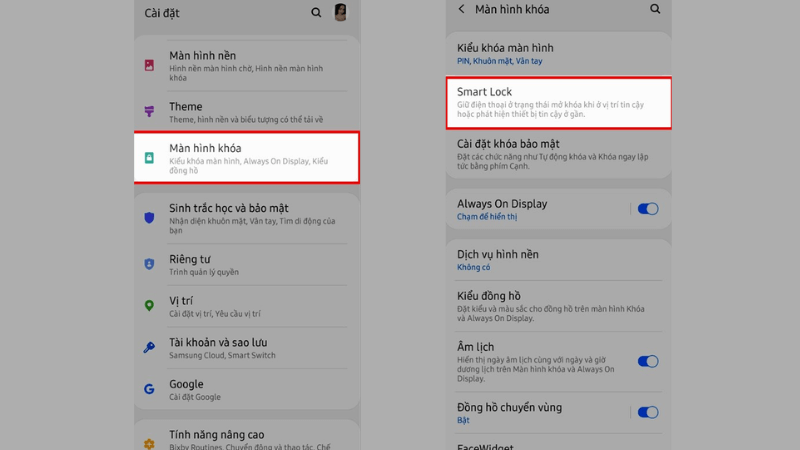 cách mở khoá điện thoại Samsung khi quên pass