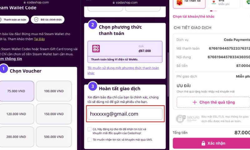 cách mua game trên Steam