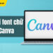 cách tải font chữ lên canva
