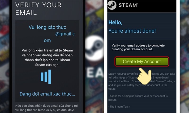 hoàn tất cách vào steam khi bị chặn