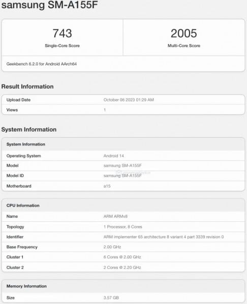 Galaxy A17 MediaTek G99