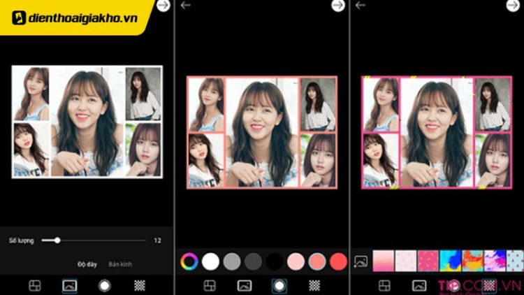 ghép nhiều ảnh thành 1 ảnh trên iphone
