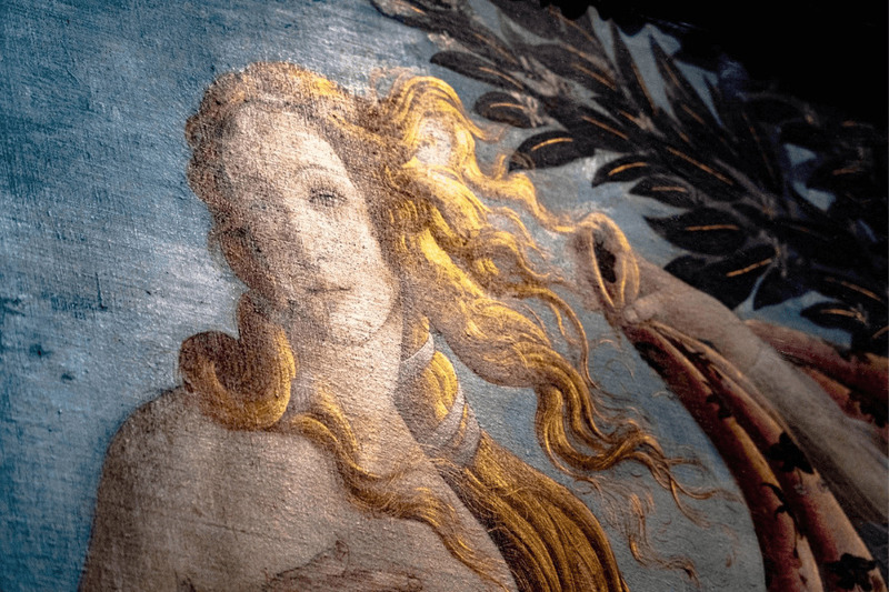 Hình nền Aphrodite phong cách tranh sơn dầu cổ điển