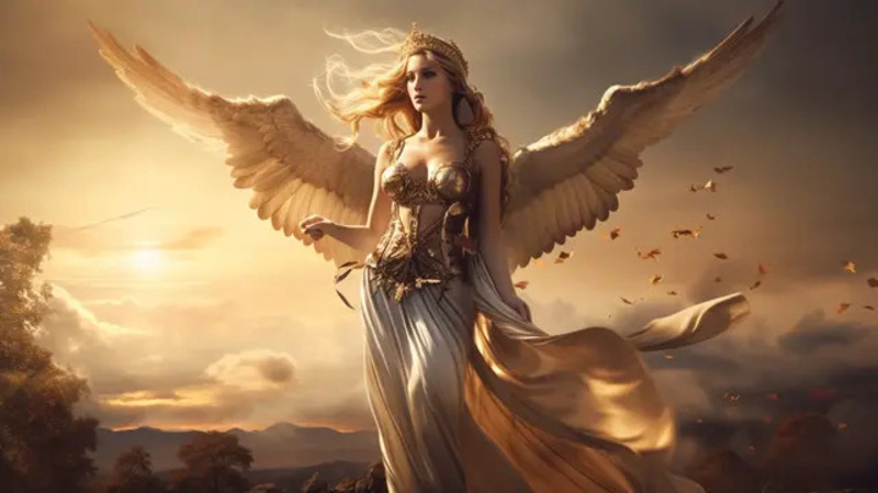 Nữ thần Aphrodite sở hữu đôi cánh tuyệt đẹp