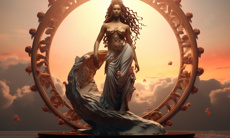 Hình nền nữ thần Aphrodite phong cách 3D hiện đại