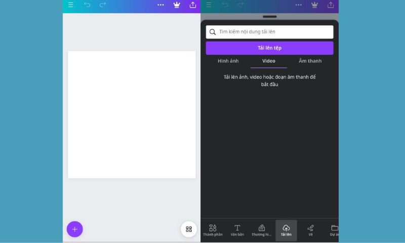 cách chèn nhạc vào Canva