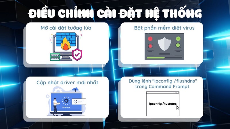 Điều chỉnh cài đặt hệ thống 
