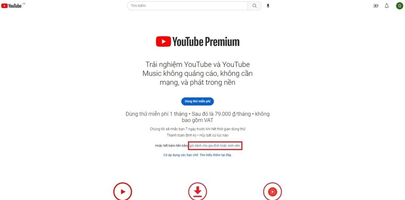 Sử dụng YouTube Premium