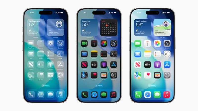 iOS 26 ra mắt thiết kế mới với Liquid Glass 